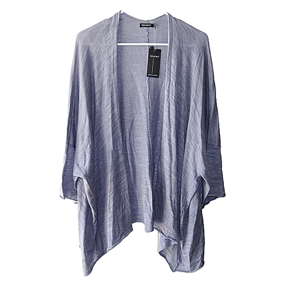 Solutions Drape Front Lightweight Cardigan Sweater